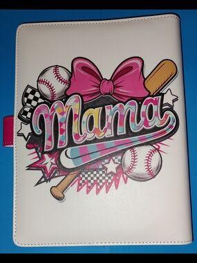 New! A5  Baseball Mama Binder Notebook